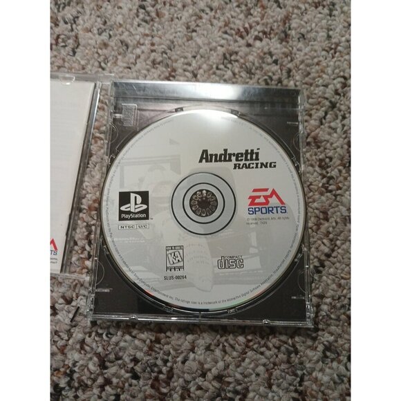 Andretti Racing (PlayStation 1 PS1) Black Label CIB COMPLETE & TESTED Read - Picture 4 of 5